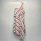 Banana Republic Size 2-XS Women's White-Red Stripe Scarf Dress