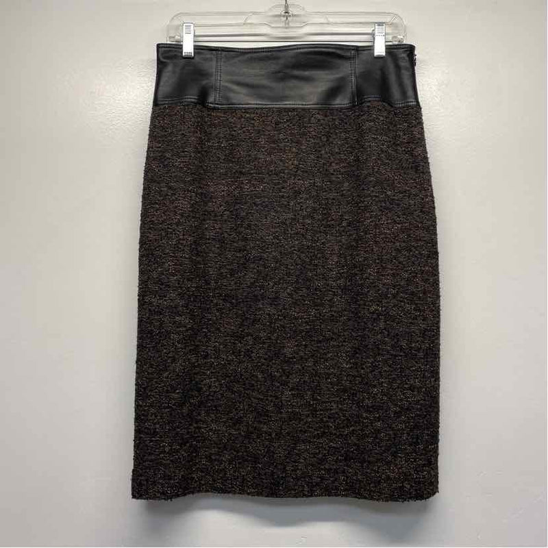 Lafayette 148 Size 6 Women's Black Tweed Pencil Skirt