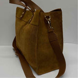 Mark & Graham Caramel Suede Solid Tote Handbag