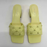 Marc Fisher Size 9 Women's Lime Studs Slip On Sandals