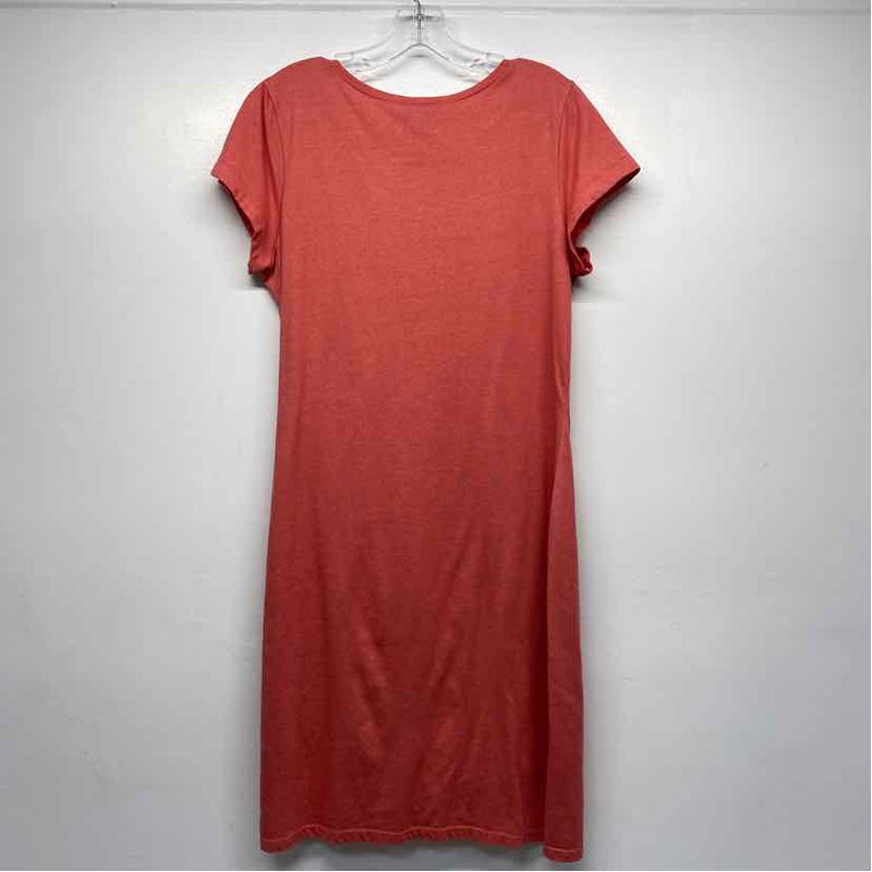 Scarlett Size L-XL Women's Peach Solid T-Shirt Dress
