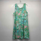 Lilly Pulitzer Size L Women's Green-Multi Print Shift Dress