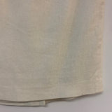 Alberto Makali Size 6 Off White Solid Pencil-Knee Skirt