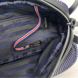 Jack Gomme Green-Blue Fabric Neon Shoulder Handbag