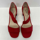 Life Stride Size 7.5 Women's Red Solid Strappy Heels