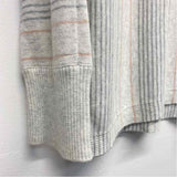 Repeat Silver Edition Size 38-S Women's Light Gray-Multi Stripe Pullover Sweater