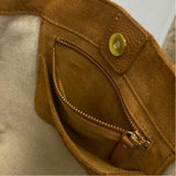 Mark & Graham Caramel Suede Solid Tote Handbag