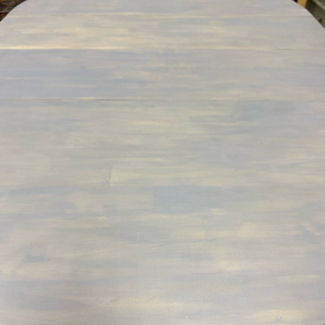 Gray-Black Wood Round Dining Room Table