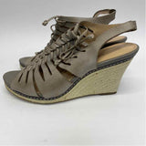 Circa Joan & David Size 8 Women's Taupe Solid Wedge Shoes