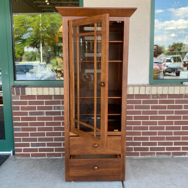 Ethan Allen Brown Wood Cabinet