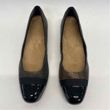 Clarks Artisan Size 10 Women's Black-Bronze Color Block Flats Shoes