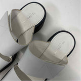 Vagabond Shoemakers Size 7 Women's White-Black Solid Platform Sandals