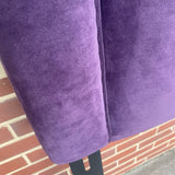 Purple Velvet Queen Headboard