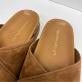 Tamara Mellon Size 8 Women's Brown Solid Slide Sandals