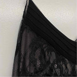 Loft Ann Taylor Size 6P-S Women's Black 2 Tone Fit And Flare Dress