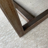 Arhaus Furniture Brown Wood-Metal Coffee Table