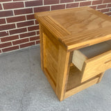 This End Up Single Drawer Brown Solid Wood Nightstand