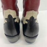 Matisse Size 6.5 Women's Red-Multi Color Block Western Boots
