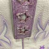 Ariat Size 6.5 Women's Lilac-White Embroidered Western Boots