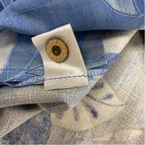 Tommy Bahama Size L Blue-White Silk Floral Men's Men's Short Sleeve Shirt
