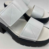 Vagabond Shoemakers Size 7 Women's White-Black Solid Platform Sandals