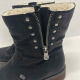 Rieker Size 40-9.5 Women's Black Solid Biker Booties