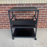 Black Metal Stand with Casters