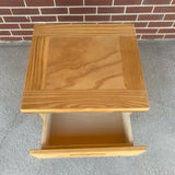 This End Up Single Drawer Brown Solid Wood Nightstand