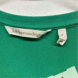 Soft Surroundings Size L Women's Green Solid Shift Dress
