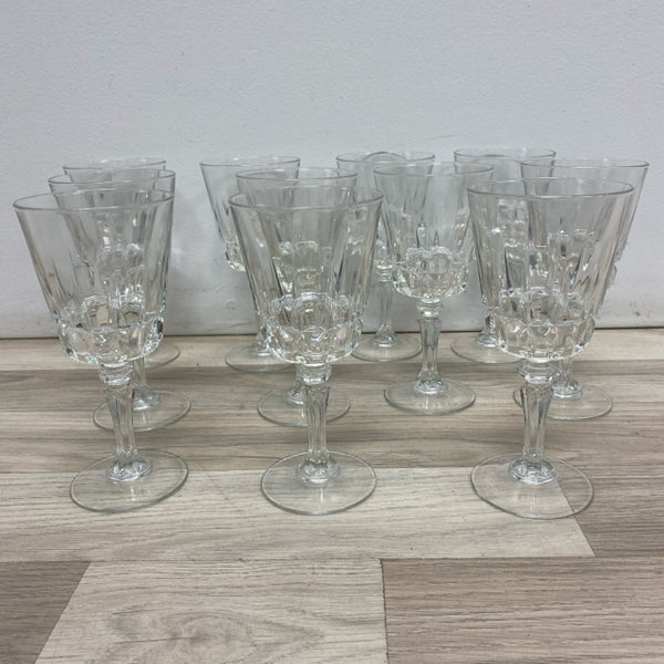 Clear Stemmed Wine Glass - Set of 11