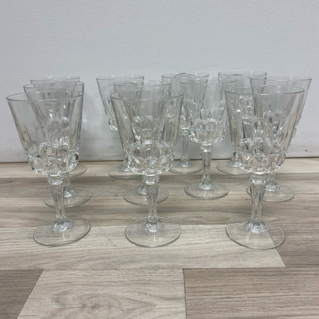 Clear Stemmed Wine Glass - Set of 11