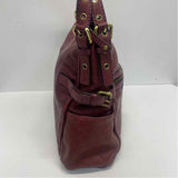 Gianni Bini Purple Distressed Leather Shoulder Handbag