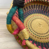 Alaffia Baskets Teal-Pink-Multi Savannah Grass Basket