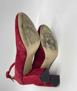 Chinese Laundry Size 38-8 Women's Red Solid Heel Shoes