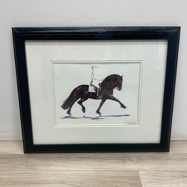 White-Black Wall Decor - Horse - By Jan Kunste