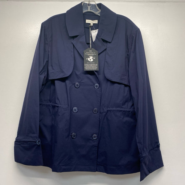 Anatomie Women's Size Xl Navy Solid Button Up Jacket