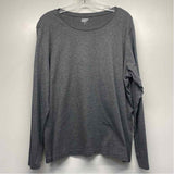 Lands' End Size Xl Women's Gray Tweed Pullover Long Sleeve Top