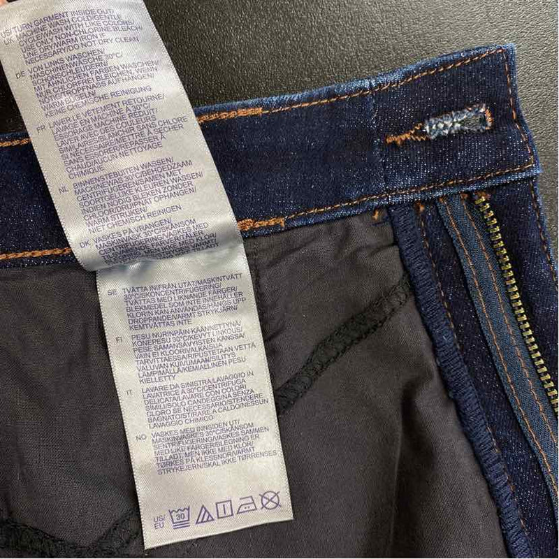 NYDJ Size 12 Women's Dark Blue Pencil-Maxi High Rise Skirt