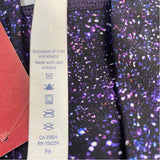 Lululemon Size 4 Women's Black-Purple Pattern Capri Leggings Activewear Pants
