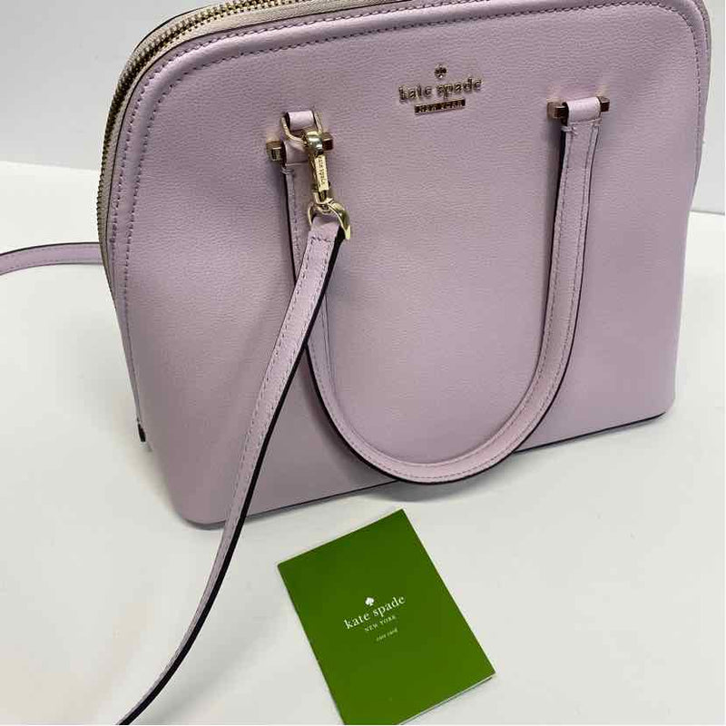 Kate Spade Lilac Solid Leather Satchel Handbag
