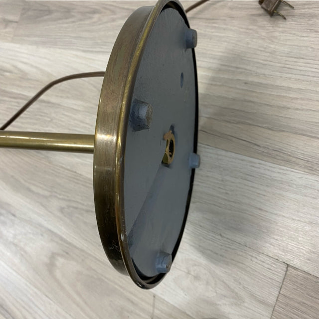 Adjustable Height Brass Floor Lamp