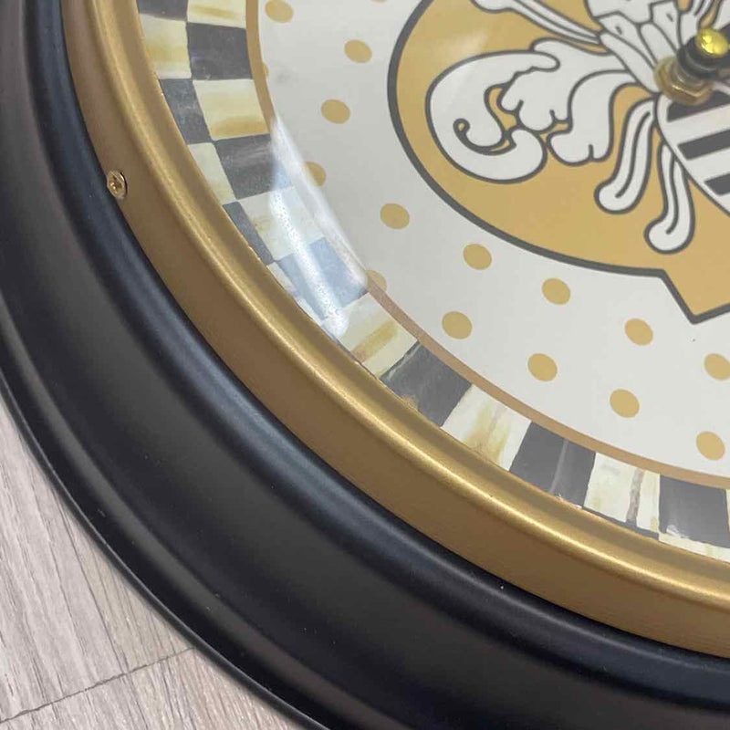 Mackenzie Childs Black-Beige Clock