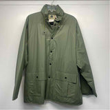 Northwest Territory Women's Size L Green Solid Rain Coat
