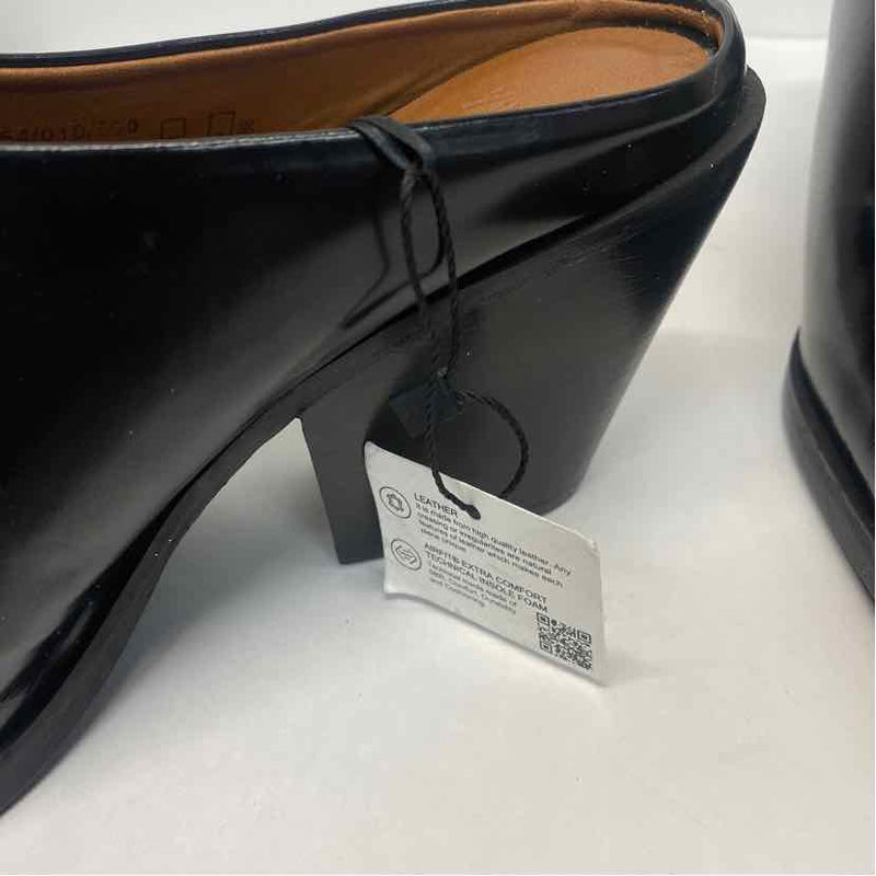 Zara Size 40-9 Women's Black Solid Mules Shoes