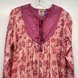 Blue Boheme Size M-L Women's Pink-Multi Floral Kaftan Dress