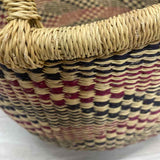 Alaffia Baskets Red-Black Savannah Grass Basket