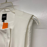 XOXO Women's Size M White Solid Zip Up Vest