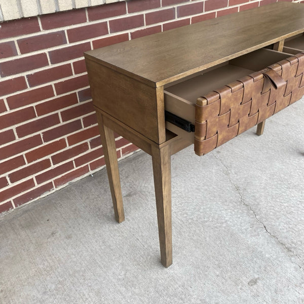 At Home Brown Wood Console - Sofa Table