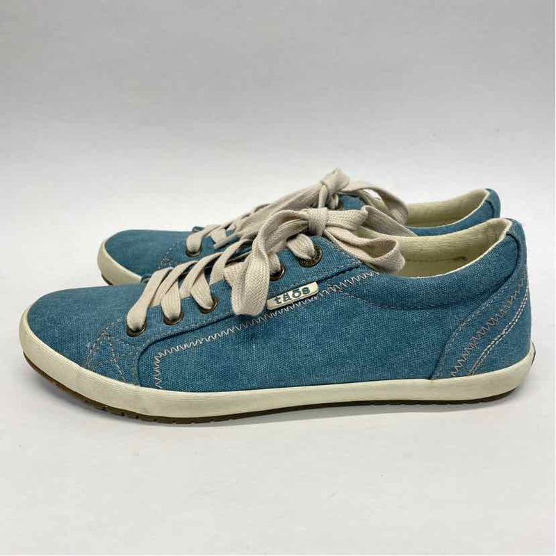 Taos Size 8.5 Women's Teal Tweed Sneakers Shoes