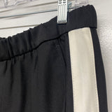 Banana Republic Size 2 Women's Black-White Solid Elastic Waist Pants